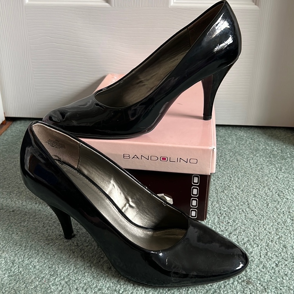 Lightly worn black heels